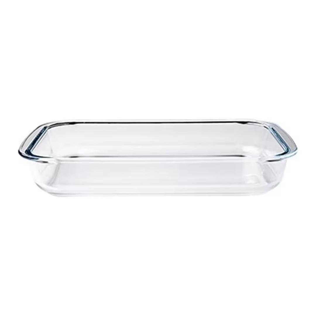 1.6L Heat-Resistant Rectangular Glass Baking Dish – Oven Safe Casserole & Roasting Tray