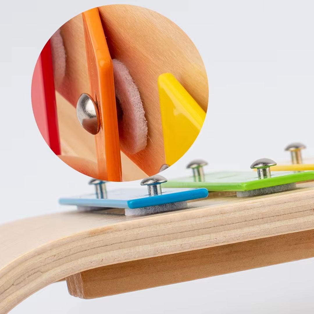 Wooden 8-Key Xylophone Music Toy for Kids – Montessori Educational Musical Instrument with Mallet