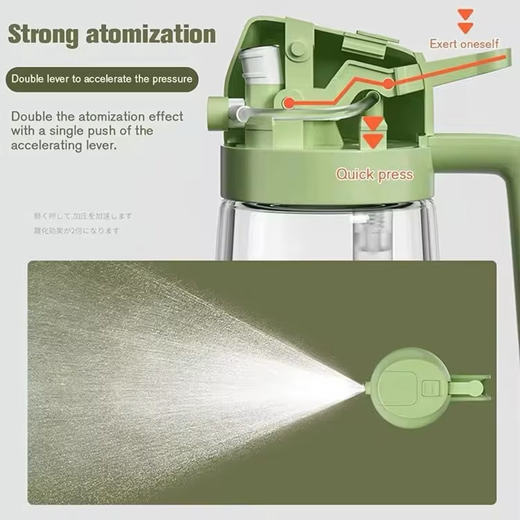 470ml 2-in-1 Glass Oil Dispenser with Spray Nozzle – Leak-Proof Olive Oil Spray Bottle for Cooking