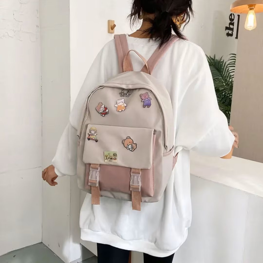 Kids Lightweight School Backpack 29x13x39cm – Waterproof School Bag with Padded Shoulder Straps, Front Pocket & Spacious Book Bag for Boys and Girls