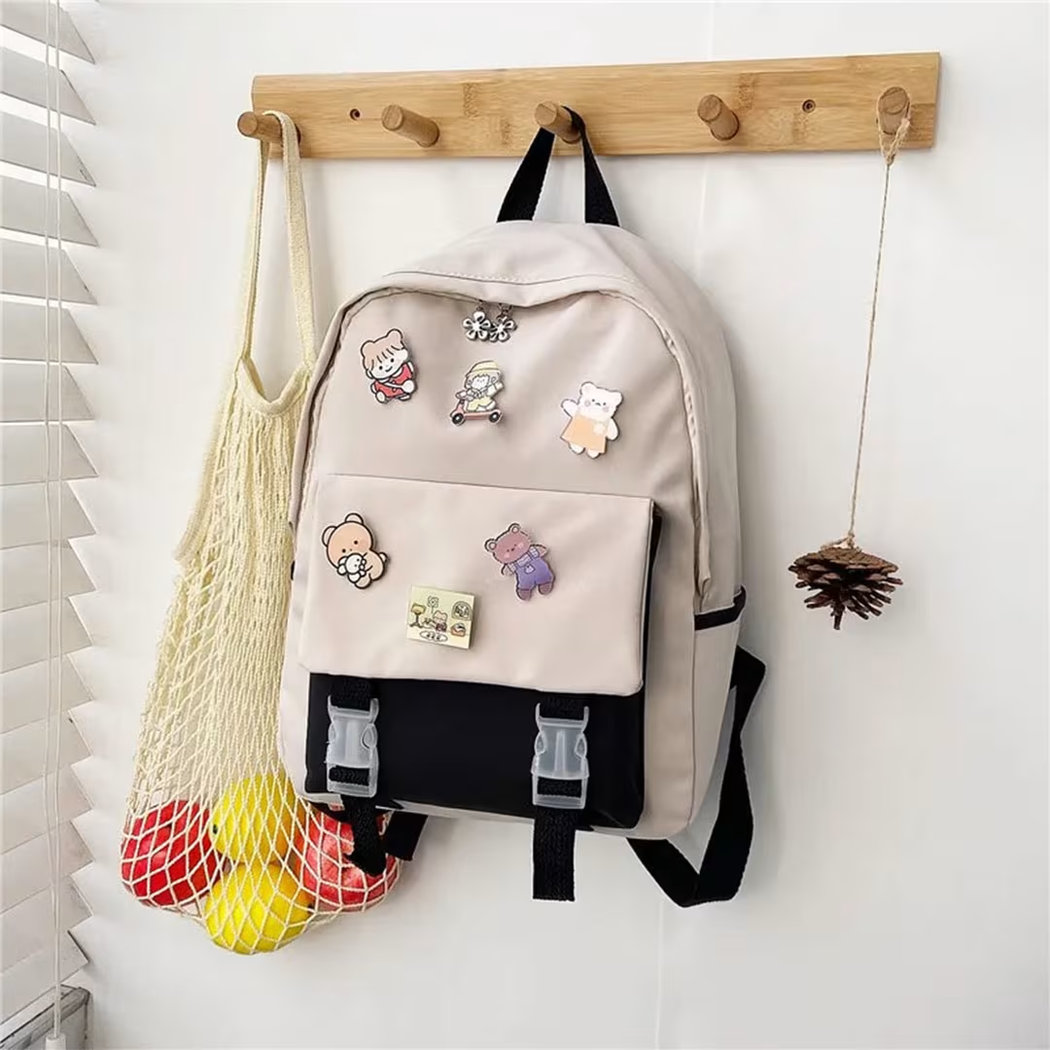 Kids Lightweight School Backpack 29x13x39cm – Waterproof School Bag with Padded Shoulder Straps, Front Pocket & Spacious Book Bag for Boys and Girls