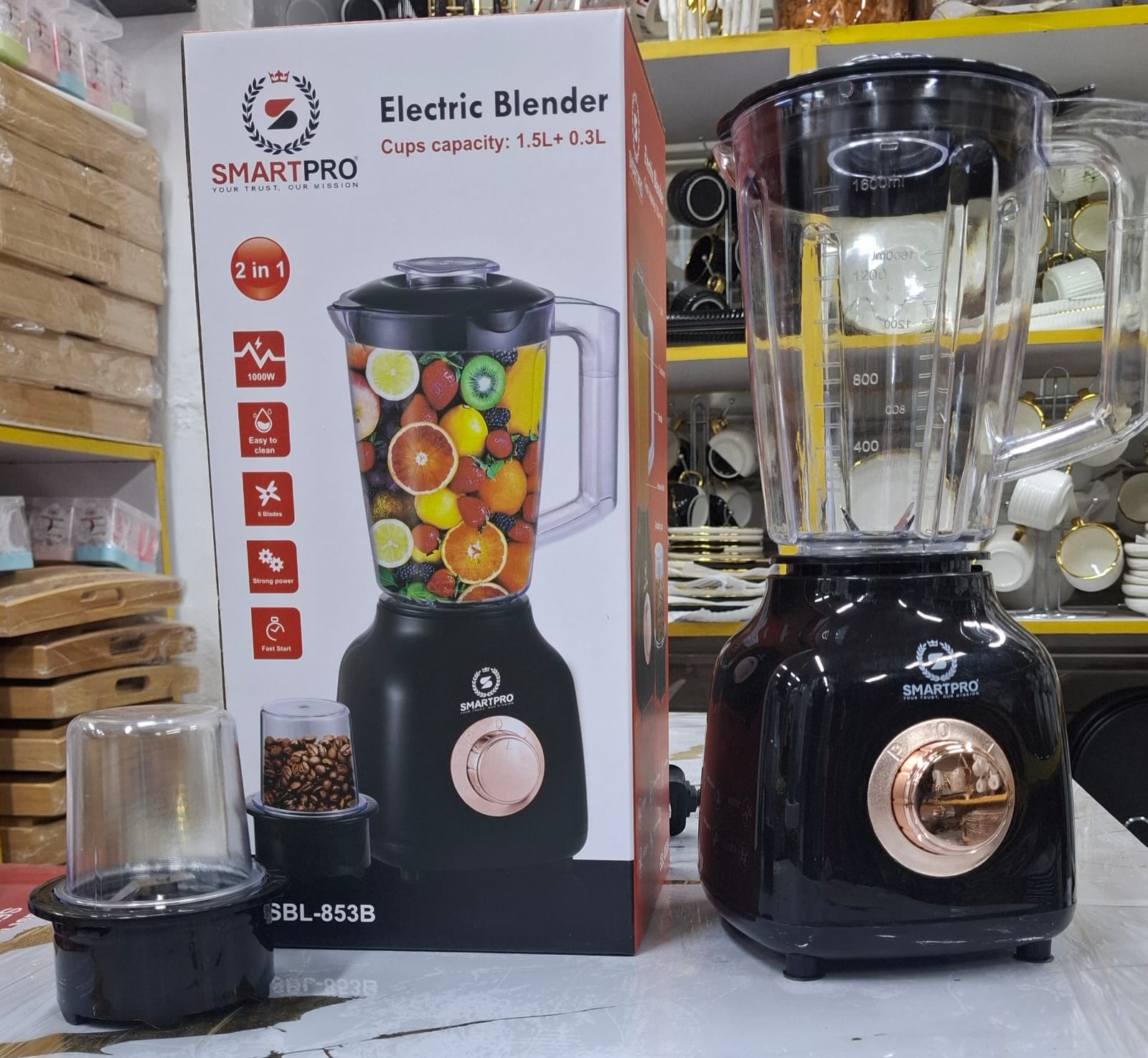 👌🔥Smartpro  2in 1 Blender 1.5L, portable blender, modern blender, MULTIPURPOSE blender.