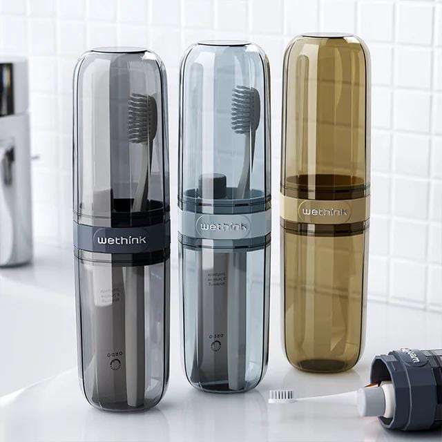 Portable Travel Toothbrush Holder ABS Toothbrush Case Protective Storage Box for Bathroom Gym Camping Travel Organizer