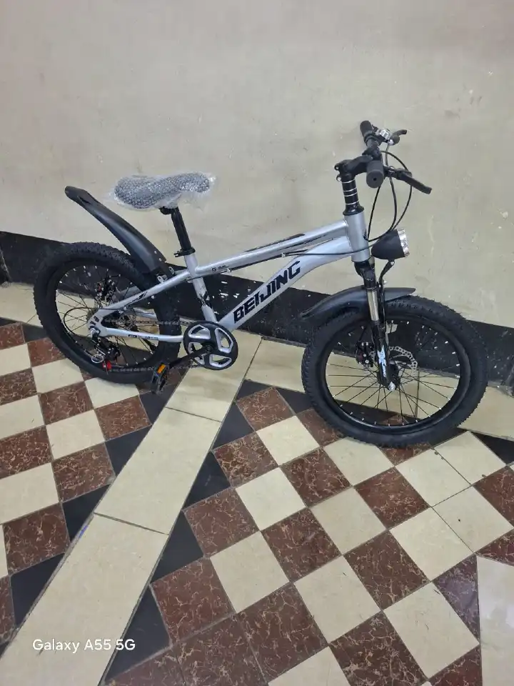 20 Inch Kids Bike Bicycle for Children Ages 8 to 17 Years with Gears Disc Brakes Strong Frame Comfortable Seat Outdoor Cycling Mountain Style Boys Girls