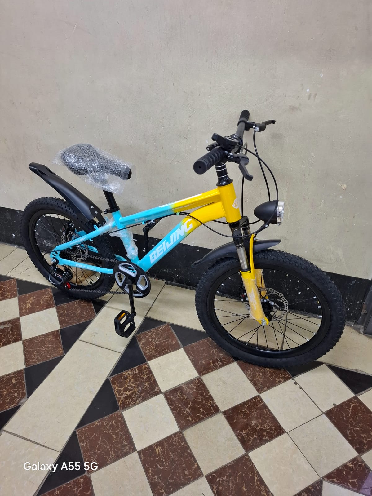 20 Inch Kids Bike Bicycle for Children Ages 8 to 17 Years with Gears Disc Brakes Strong Frame Comfortable Seat Outdoor Cycling Mountain Style Boys Girls