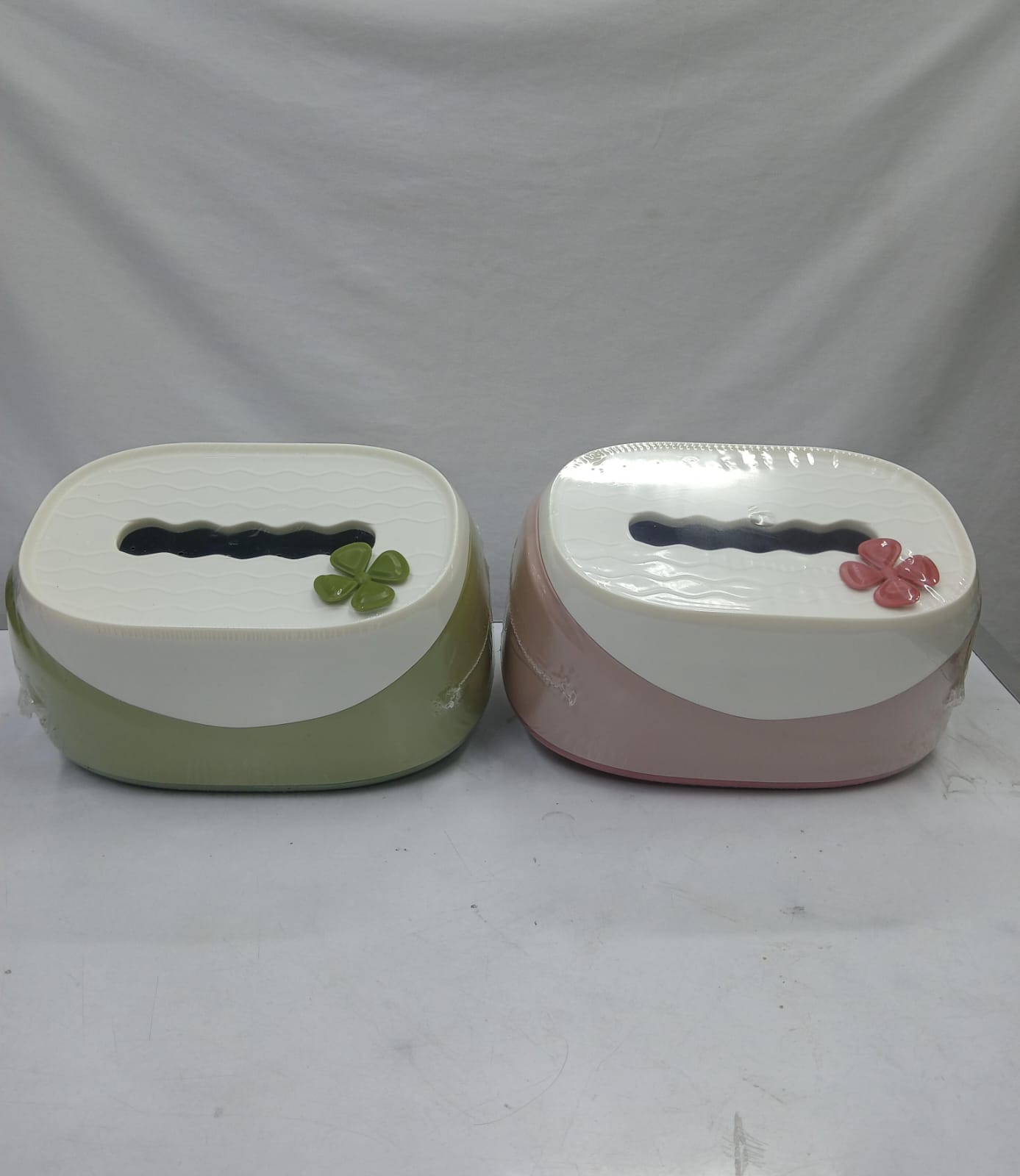 Plastic Serviette Holder Napkin Organizer Tabletop Tissue Dispenser for Dining Table Kitchen Restaurant Office Home Decor Pink Green