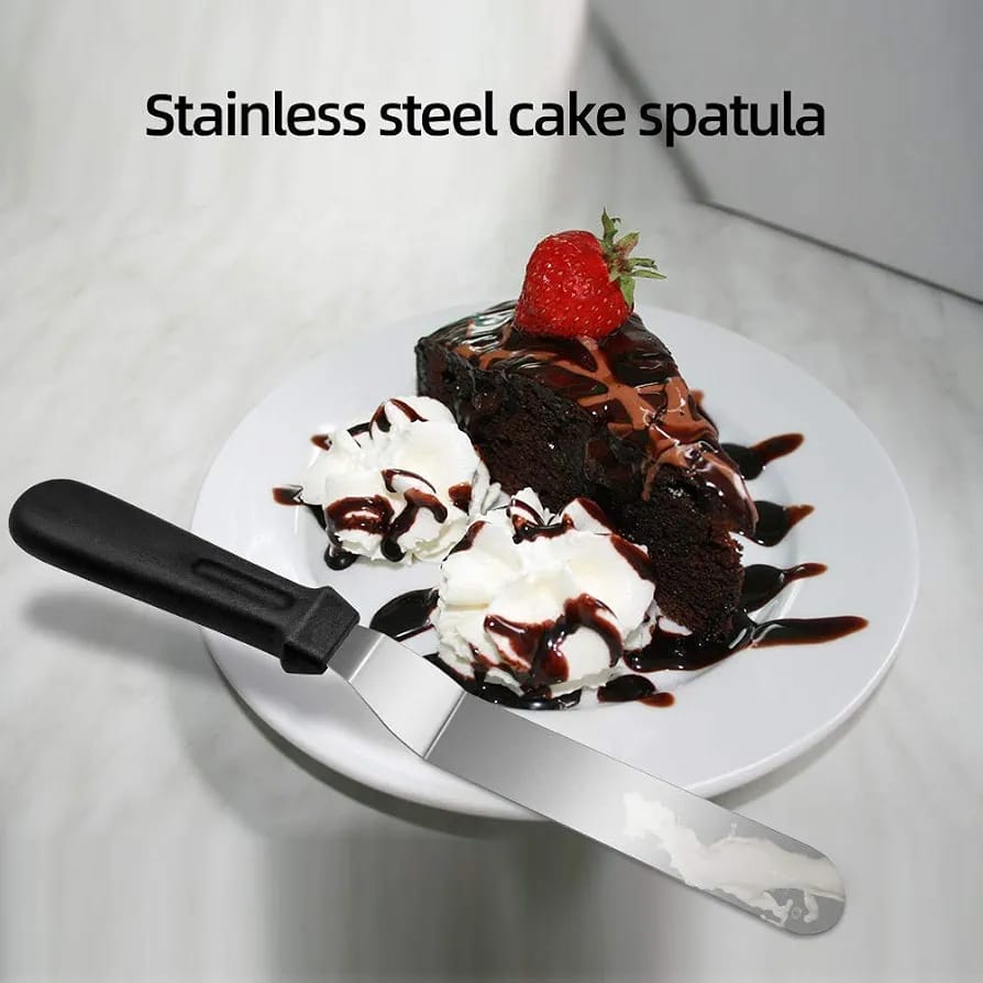 Plastic Handle Palette Knife Straight Angled Icing Spatula Cake Decorating Frosting Spreading Tool 8 10 12 Inch