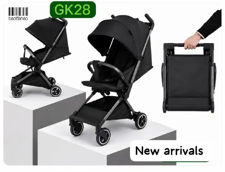 Lightweight Cabin Stroller Baby Pushchair Foldable Compact Travel Pram 15kg Load Capacity Portable Infant Toddler Stroller Easy Carry Storage Outdoor Travel Everyday Use