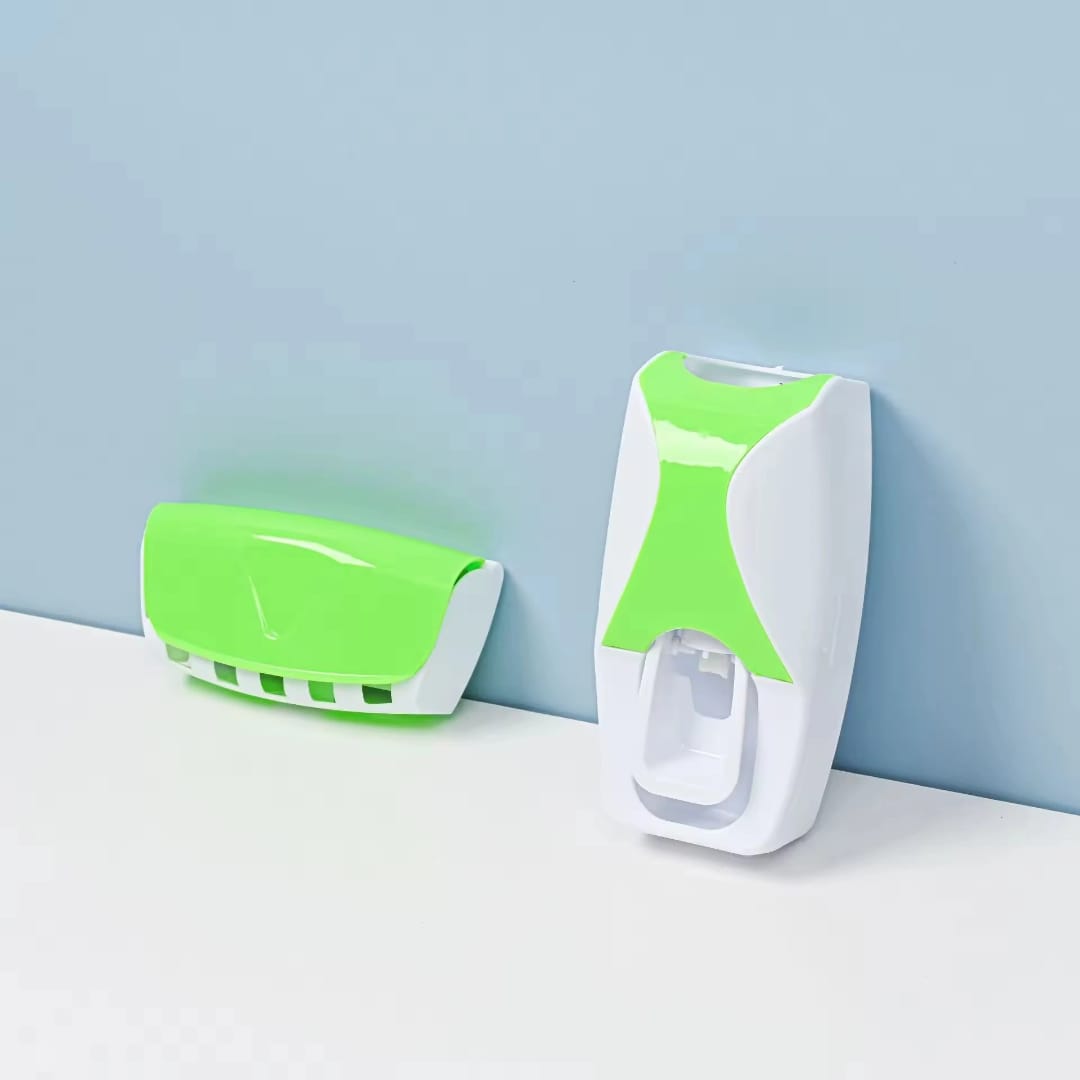 Toothpaste Dispenser Bathroom Toothpaste Squeezer Tube Holder Easy Press Organizer for Kids Adults Black Green Pink