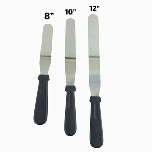 Plastic Handle Palette Knife Straight Angled Icing Spatula Cake Decorating Frosting Spreading Tool 8 10 12 Inch