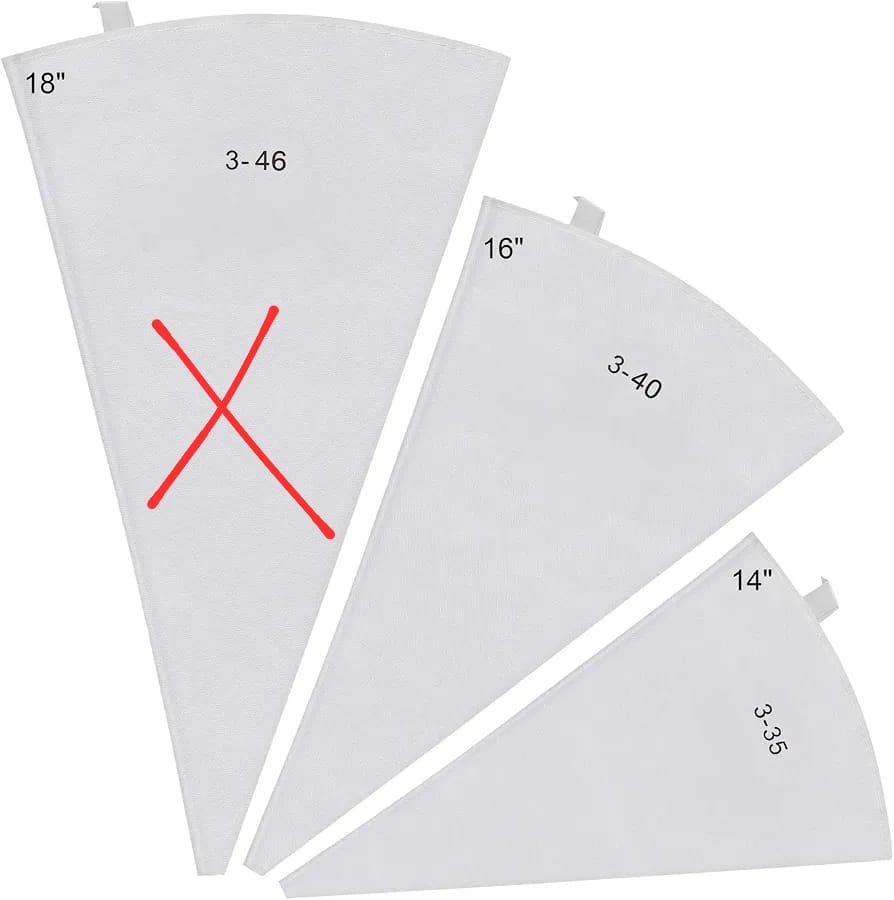 16 Inch Cloth Piping Bag Reusable Icing Frosting Pastry Decorating Bag Cake Decorating Tool Baking Accessories