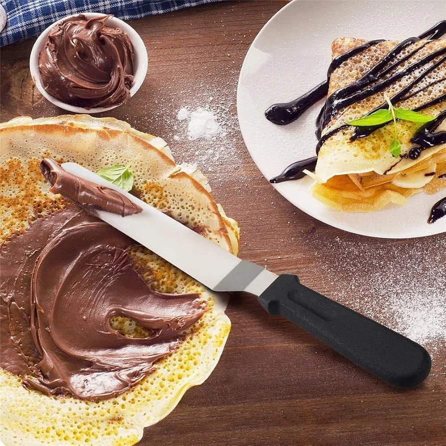 Plastic Handle Palette Knife Straight Angled Icing Spatula Cake Decorating Frosting Spreading Tool 8 10 12 Inch