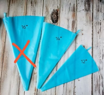 12 Inch Silicone Piping Bag Reusable Icing Frosting Pastry Decorating Bag Cake Cupcake Decorating Baking Tool