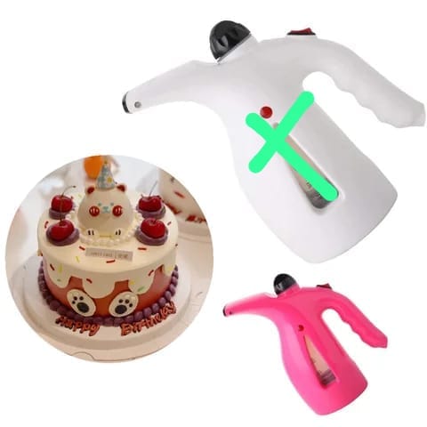 Cake Fondant Steamer Pink Fondant Smoothing Steamer for Cake Decorating Sugar Paste Icing Baking Decoration Tool