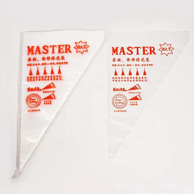 Large Disposable Piping Bags Icing Frosting Pastry Decorating Bags Cake Cupcake Decorating Baking Tool Make cake and pastry decorating convenient with these large disposable piping bags