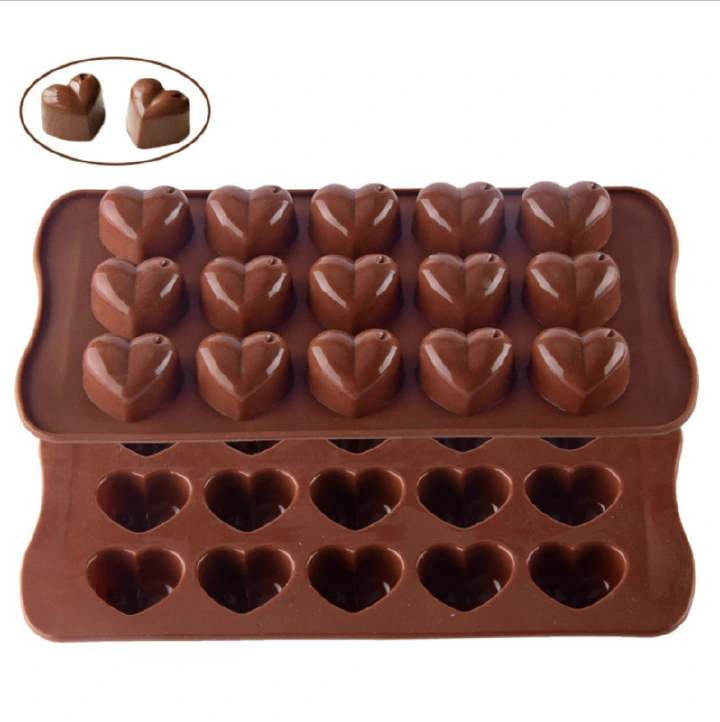 Heart Shaped Chocolate Mould Candy Mold Baking Tray for Homemade Chocolates Desserts Cake Decorations Confectionery Making Kitchen Tool