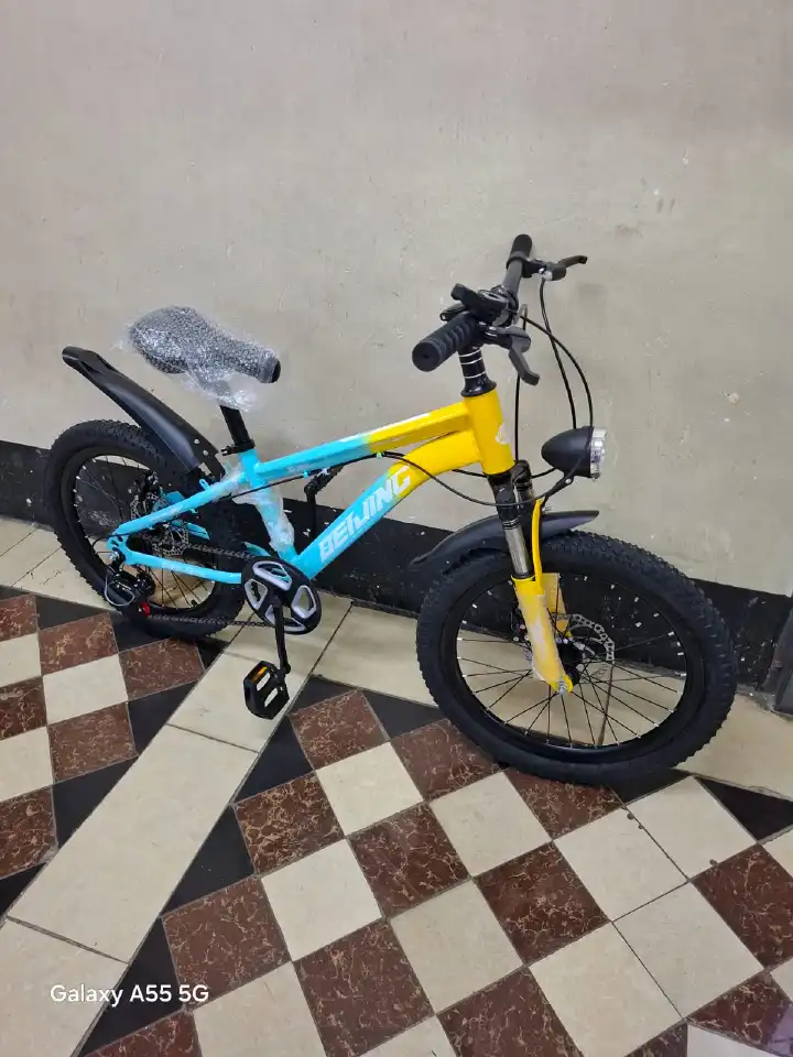 20 Inch Kids Bike Bicycle for Children Ages 8 to 17 Years with Gears Disc Brakes Strong Frame Comfortable Seat Outdoor Cycling Mountain Style Boys Girls