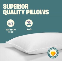 2 FREE PILLOWS Johari 8 Inch Orthopedic Fibre Mattress Supportive Breathable Bedding Quilted Soft Cover Heavy Duty Construction Back Care Comfort Modern Bedroom Design 24 Month Warranty