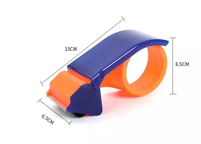 2-Inch Heavy-Duty Packing Tape Dispenser with Cutter – Manual Packaging Tape Gun for Cartons, Boxes & Parcels at home, school, offices and factories..
