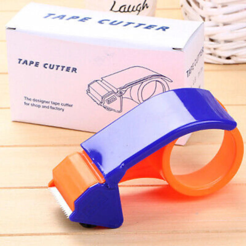2-Inch Heavy-Duty Packing Tape Dispenser with Cutter – Manual Packaging Tape Gun for Cartons, Boxes & Parcels at home, school, offices and factories..