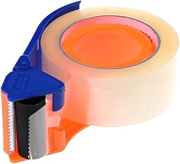 2-Inch Heavy-Duty Packing Tape Dispenser with Cutter – Manual Packaging Tape Gun for Cartons, Boxes & Parcels at home, school, offices and factories..