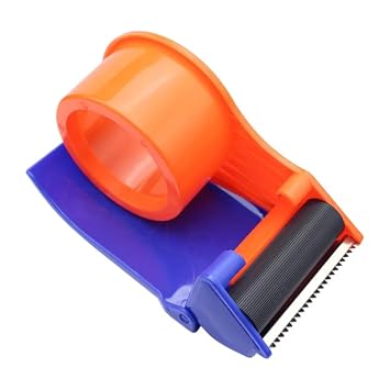 2-Inch Heavy-Duty Packing Tape Dispenser with Cutter – Manual Packaging Tape Gun for Cartons, Boxes & Parcels at home, school, offices and factories..