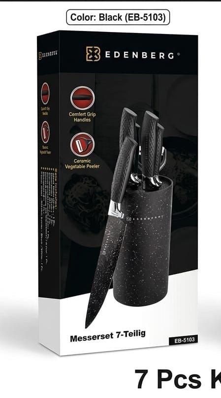 **7PCS Edenberg Knife Set with Stand**

Upgrade your kitchen with the stylish and practical **7PCS Edenberg Knife Set