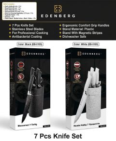 **7PCS Edenberg Knife Set with Stand**

Upgrade your kitchen with the stylish and practical **7PCS Edenberg Knife Set