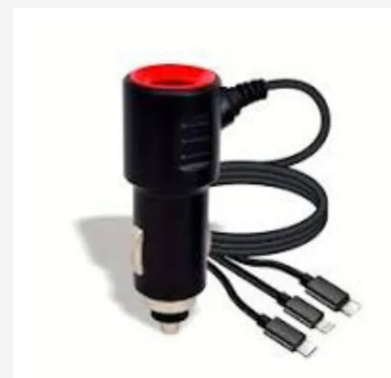 Original Car Charger A903 3 In 1 AAA Quality Fast Charging Car Adapter With Micro USB Type C Lightning Cables Dual USB Port Universal Car Charger For Android iPhone