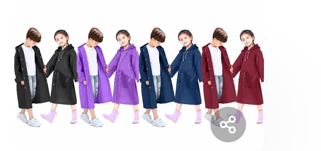 ✅Kids raincoat soft elastic,wind_proof and rain_proof