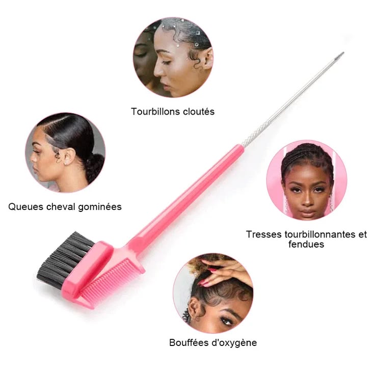 3 PCS Eyebrows Razor and 1 Edges brush