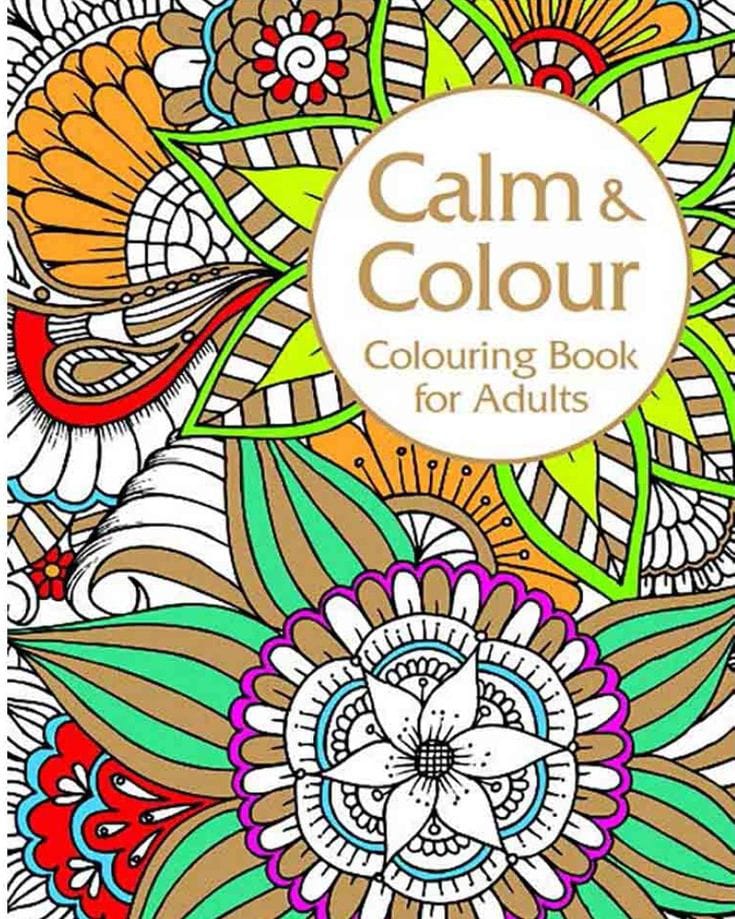 Adult Coloring Book with coloring Pencils