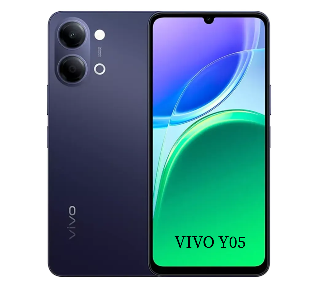 VIVO Y05 4G, 128GB 4GB RAM, Camera 8MP, Battery 6500mAh, Color Voyage Black
