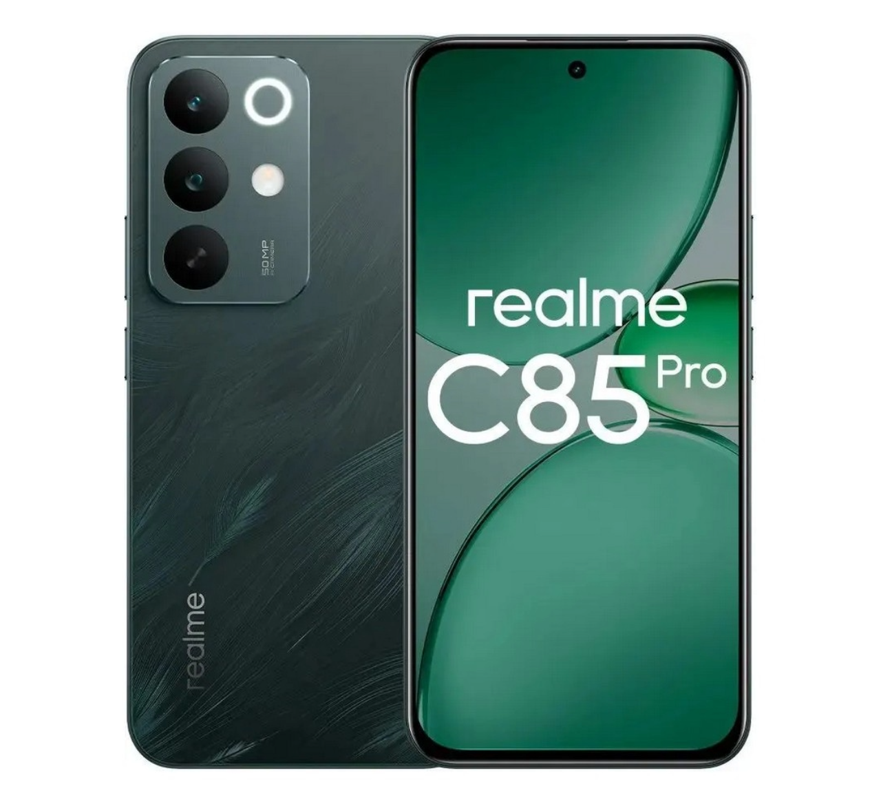 Realme C85 Pro 4G, 256GB 8GB RAM, Camera 50MP, Battery 7000mAh, Color Peacock Green, Smartphone