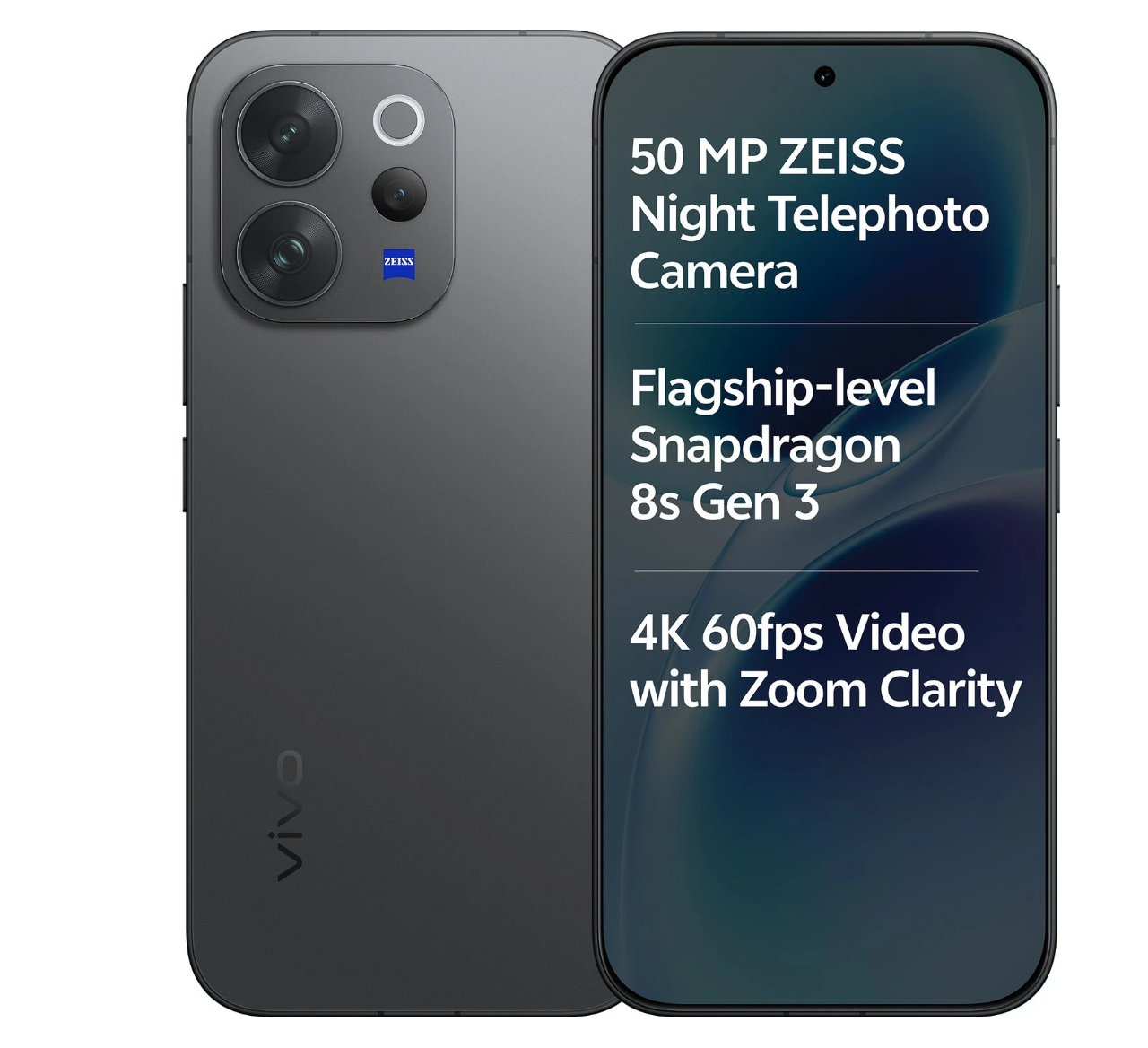 VIVO V70 5G, 256GB 8GB RAM, Camera 50MP, Battery 6500mAh, Color Authentic Black, Smartphone