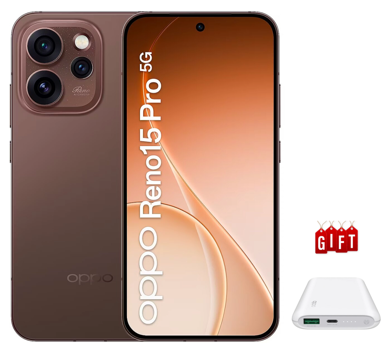 OPPO Reno 15 Pro 5G, 512GB 12GB RAM, Camera 200MP, Battery 6200mAh, Color Dusk Brown, Smartphone