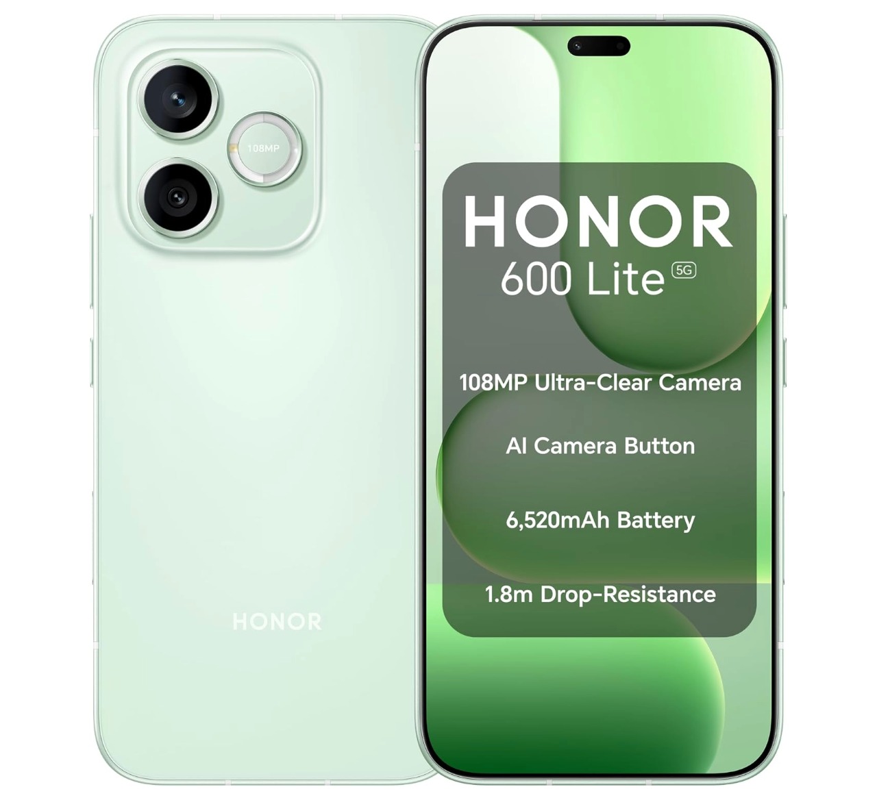 Honor 600 Lite 5G, 256GB 8GB RAM, Camera 108MP, Battery 6520 mAh, Smartphone