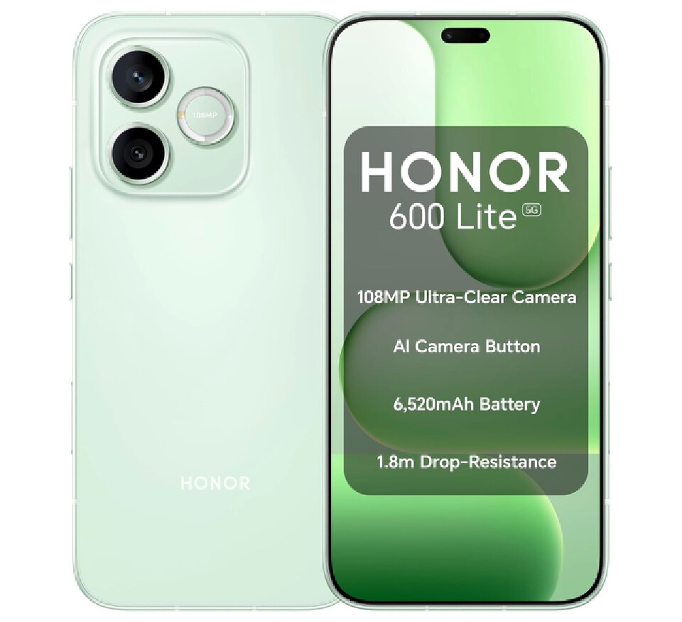 Honor 600 Lite 5G, 256GB 8GB RAM, Dual SIM, Camera 108MP, Battery 6520 mAh, Smartphone