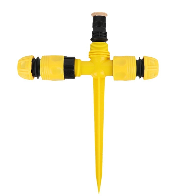 360° Adjustable Rotating Ground-Stake Sprinkler – ABS Lawn Irrigation Head – 90/180/360-Degree Atomizing Sprinkler – 0–12m Spray Radius