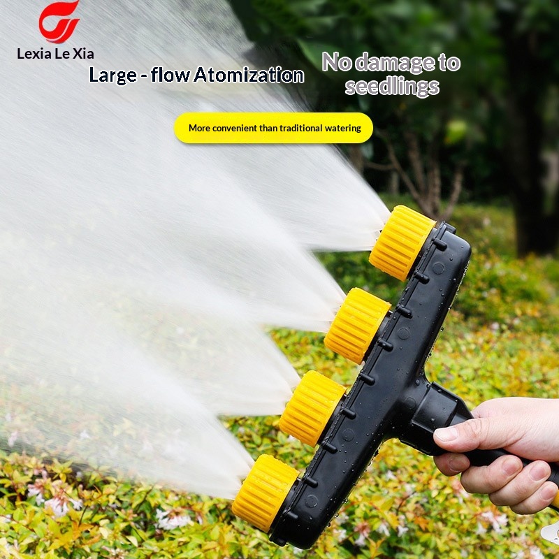 Multi Hole Irrigation Sprayer Nozzle Adjustable Garden Water Spray Head for Vegetable Farm Flower Watering Hose Sprinkler