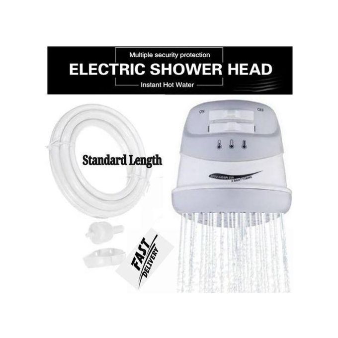 RANDOM COLOR Horizon Instant Electric Shower Head 5400W Fast Heating Hot Water Shower Head Hot Electric Water Heater 5400w Electric Shower Head Faucet 3 Gear Adjustable Fast Heating Bath Shower Heater