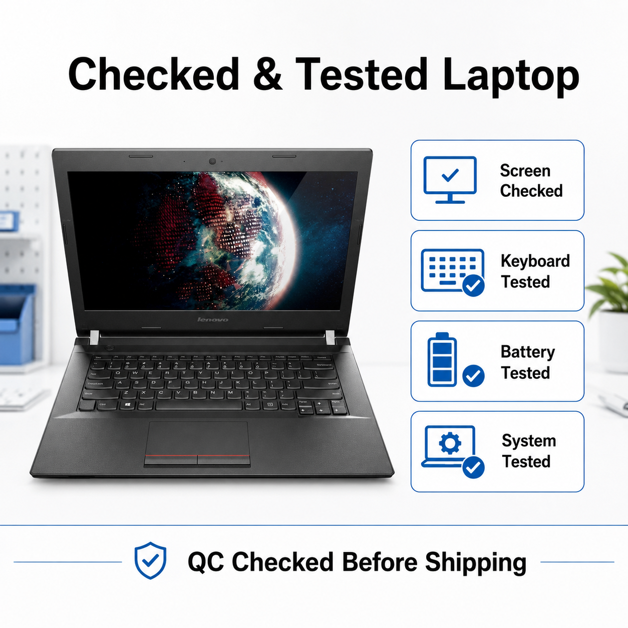 Refurbished Laptops, Lenovo E40-80 laptop, 14.6-inch monitor, Intel i5 5th generation CPU, 8GB RAM, 120GB SSD，Headphones Mouse Speaker Laptop Stand Mouse Pad as gift,computer