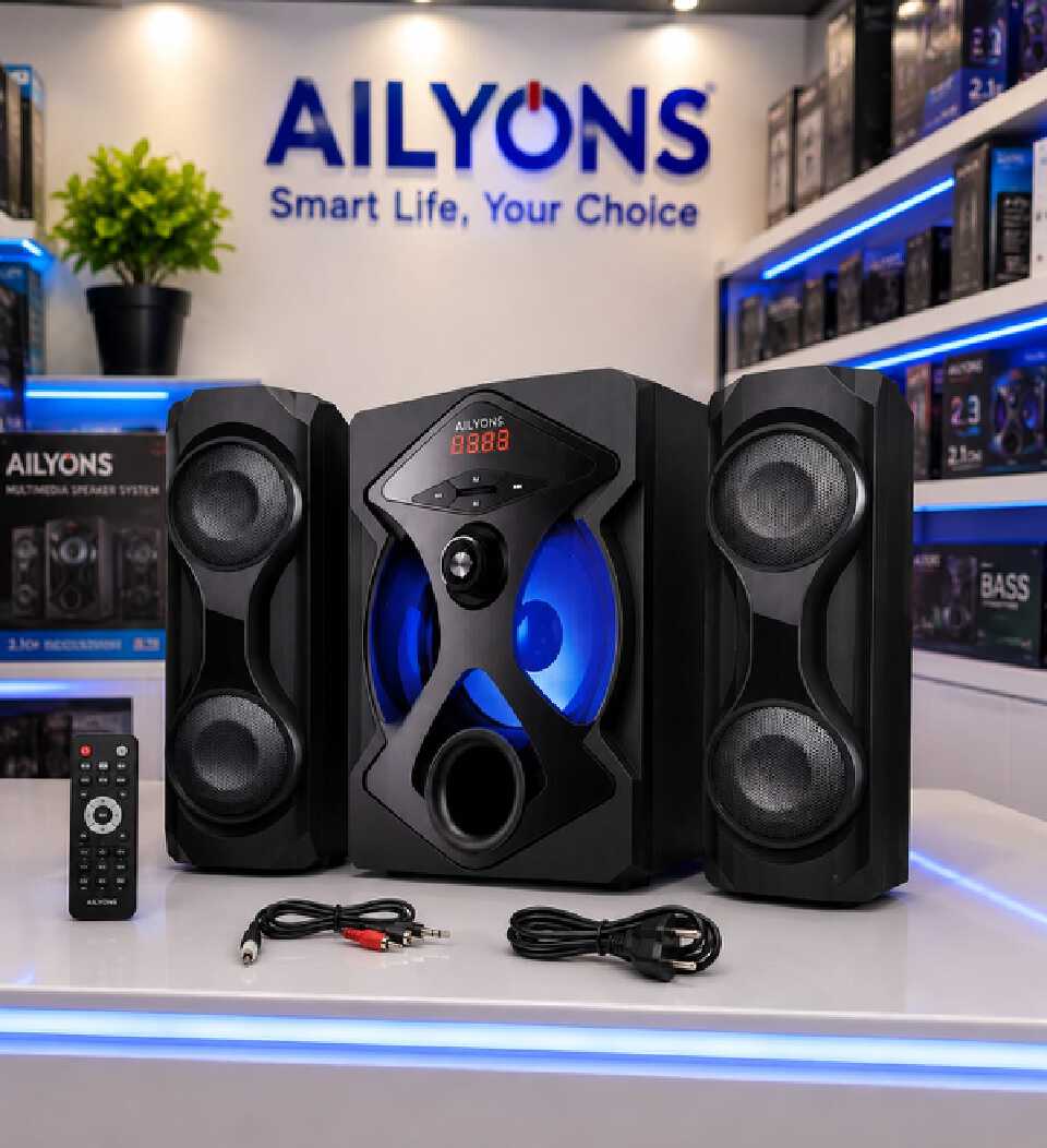 🔊Sound effects are better and shocking🦋🦋AILYONS ELP2506K 2.1CH Subwoofer Home Theatre Multimedia Bluetooth Speaker System‼️‼️Speakers boast intuitive sound features, allowing you to tailor performa