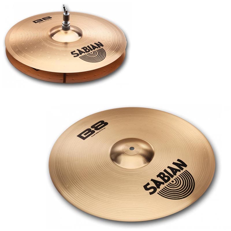 Sabian B8 14-Inch Hi Hat Cymbal Pair (Golden)