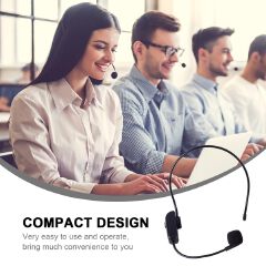 Dual Wireless Microphone Headset for 2 People with 1/4''Plug, Range, UHF Wireless Headset Mic for Karaoke Speaker, Amplifier, Mic Speakers, PA System, Teaching, Fitness Teaching, Conferences