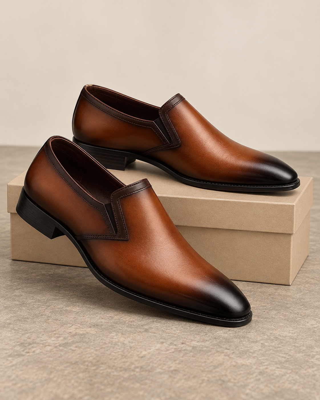 😍😍Men Formal Shoes Real Leather Official Shoes Elegant Business Men's  Shoes with box 🎉🎉