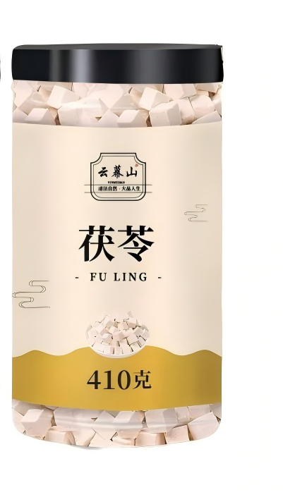 Poria cocos 410g canned fresh center diced old tree white Poria cocos chunks, new dry goods