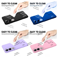 Vivo V40 Lite ,Y21d/Y31 5G Original Liquid Silicone Phone Case/Cover in Black,Blue ,Pink and Light Purple(Lilac)
