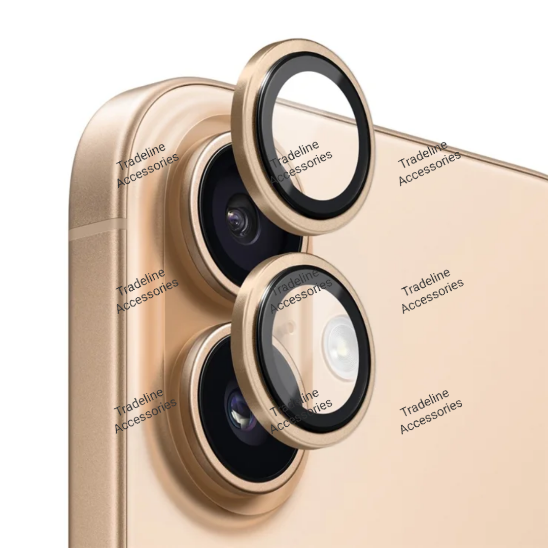 Iphone 11,12,13, 14,15,16,17 (Pro,Pro Max,Air,E) Metal Ring Camera Lens Protector available in Plain and shiny/diamond/glitters(Black,Silver,Gold ,orange and diaomond )
