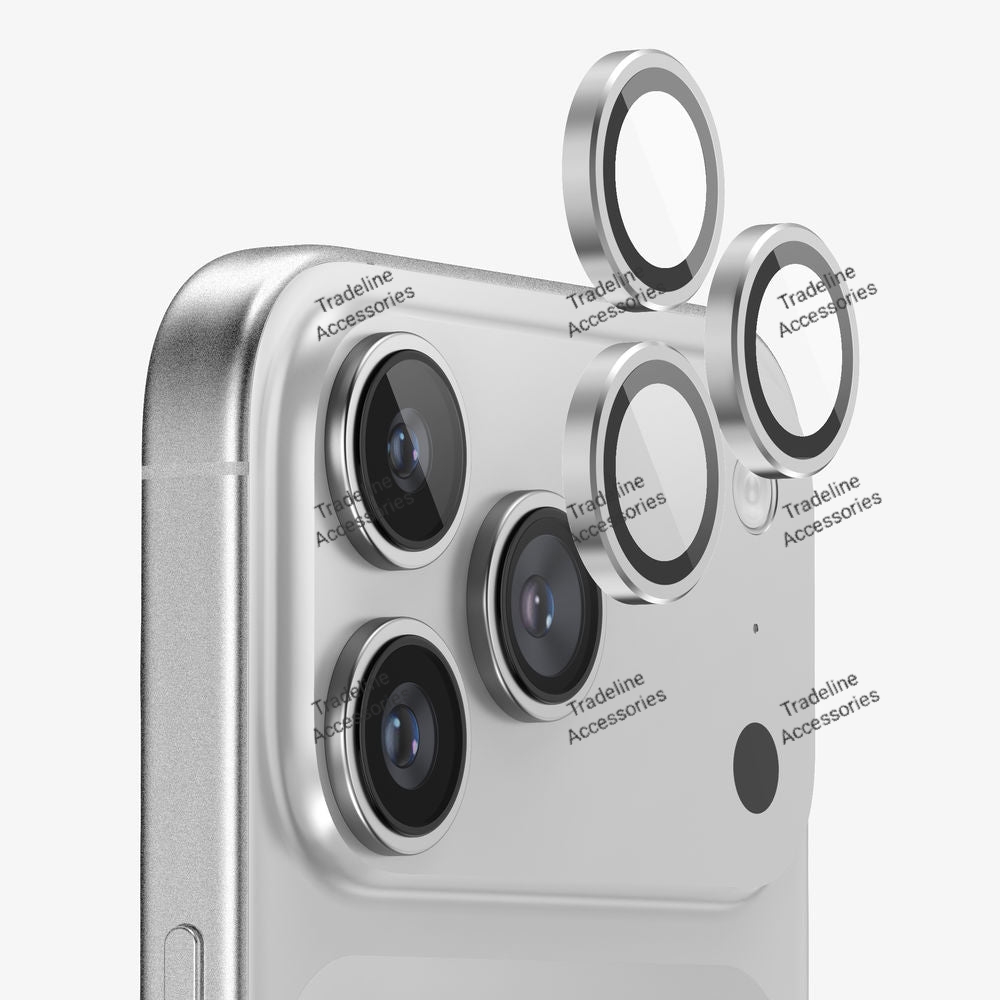Iphone 11,12,13, 14,15,16,17 (Pro,Pro Max,Air,E) Metal Ring Camera Lens Protector available in Plain and shiny/diamond/glitters(Black,Silver,Gold ,orange and diaomond )